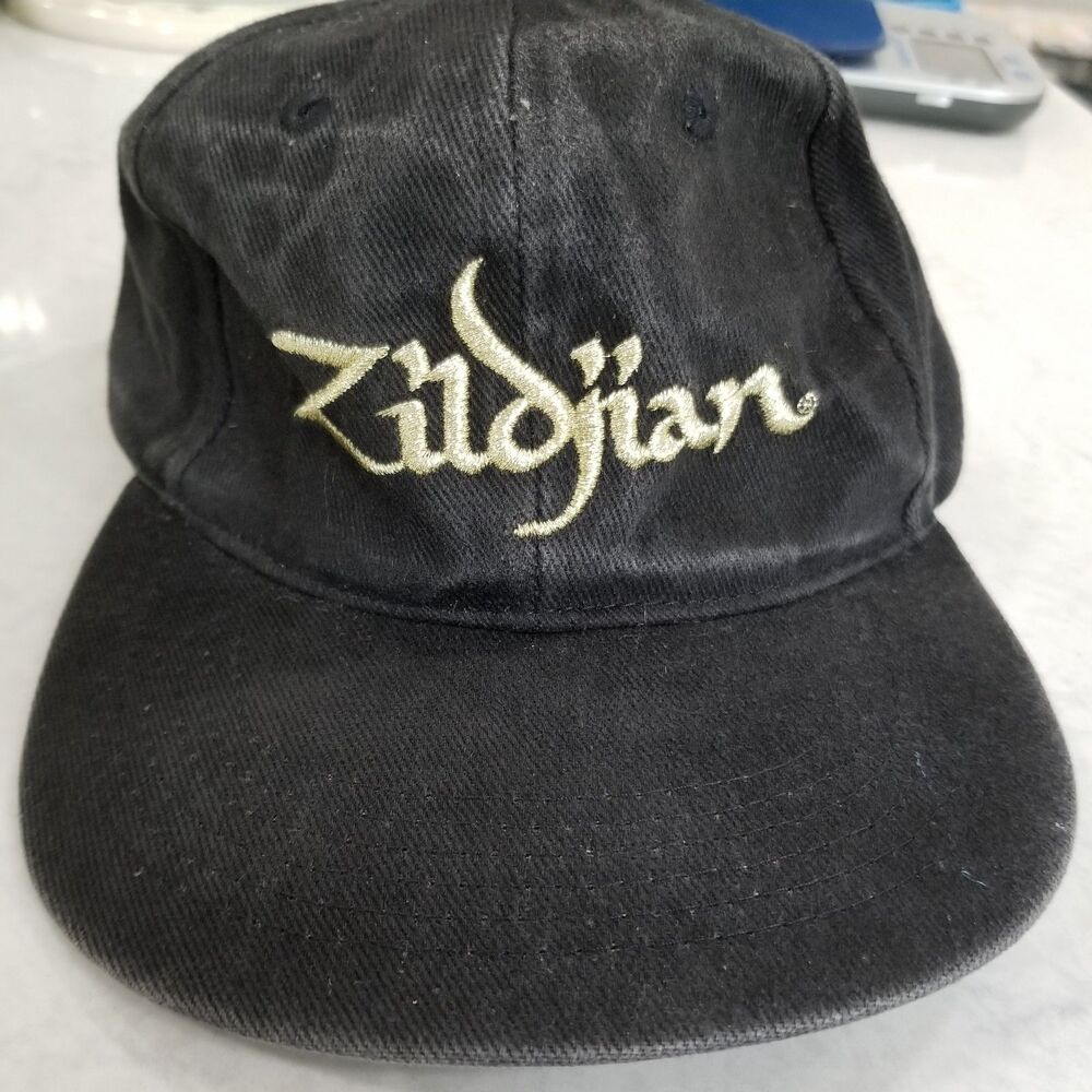 Zildjian black Signature snapback hat embroidered vintage